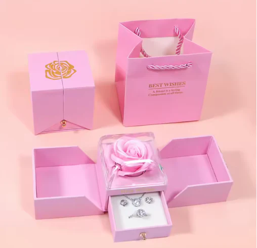 Rose Gift Box Drawer Style